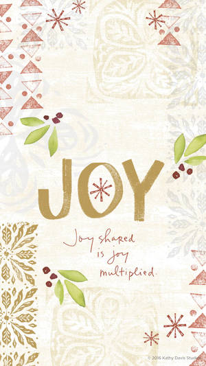 Pastel Joy Quote Wallpaper