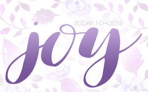 Purple Floral Joy Wallpaper