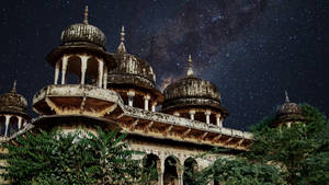 Rajputana Hd Architecture At Night Wallpaper