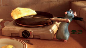 Ratatouille Chef With Omelet Wallpaper