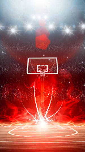 Red Basketball Court Cool Basketball Iphone Wallpaper