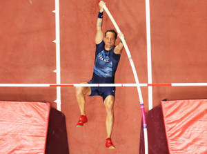 Renaud Lavillenie, French Pole Vault Athlete In Action Wallpaper