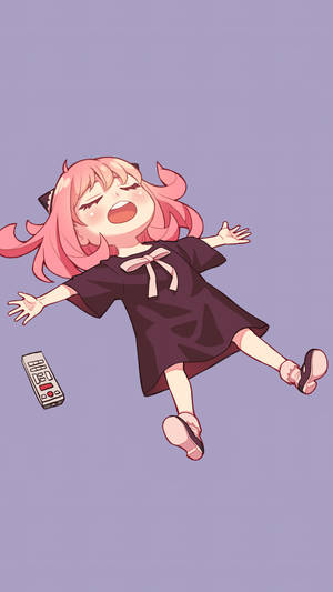 Sleeping Anya Aesthetic Anime Girl Iphone Wallpaper