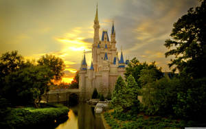 Sunset Over Cinderella Castle Wallpaper