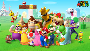 Super Mario Brothers Background Wallpaper