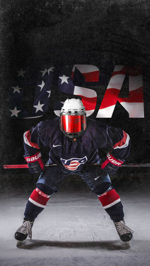 United States National Men's Hockey Team Player Wallpaper