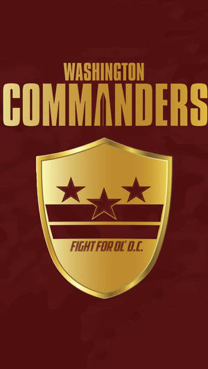 Washington Commanders American Football Team Logo Wallpaper