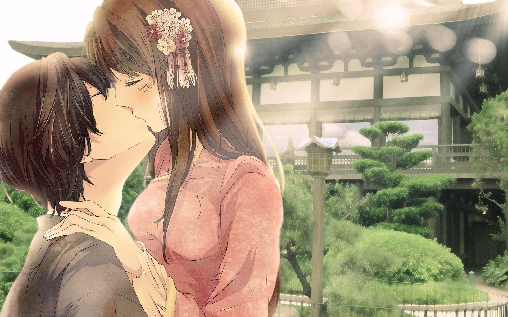 Anime Couple Kiss HD Wallpapers (100++) - MrWallpaper.com