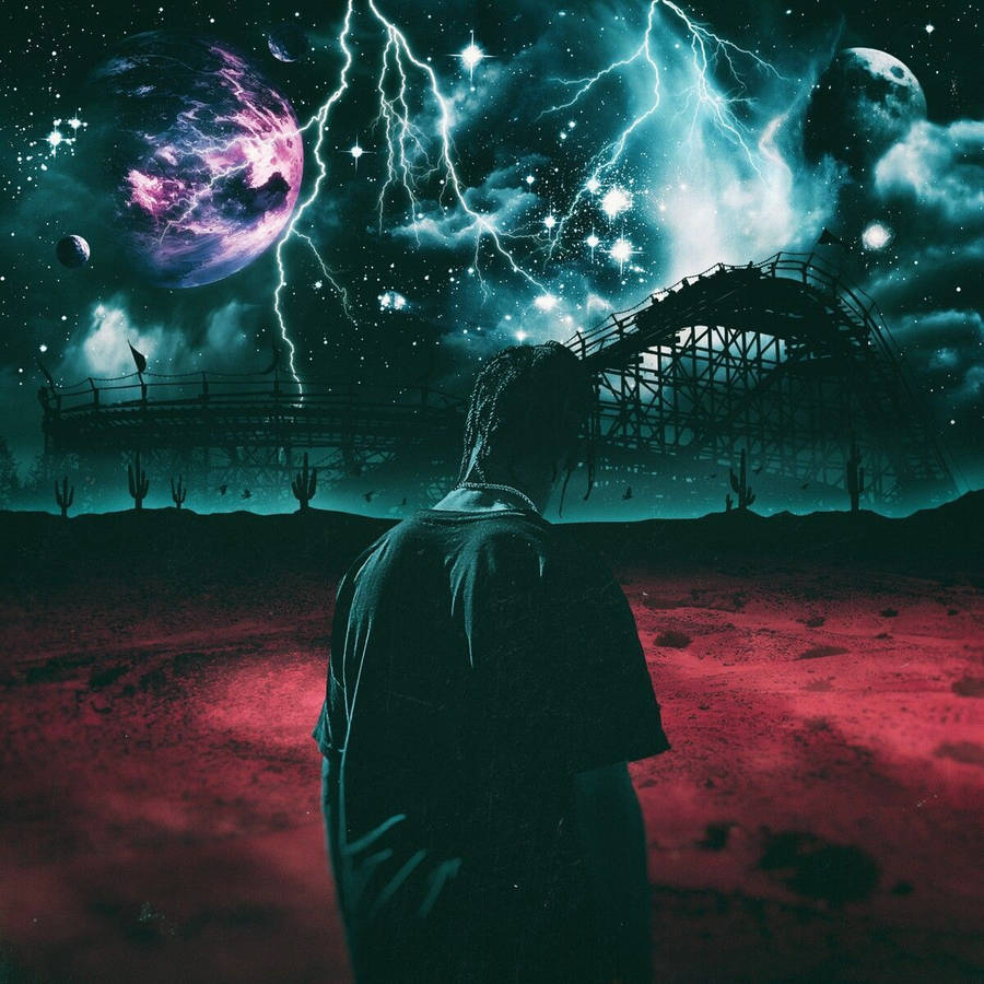 astroworld at night wallpaper｜TikTok Search