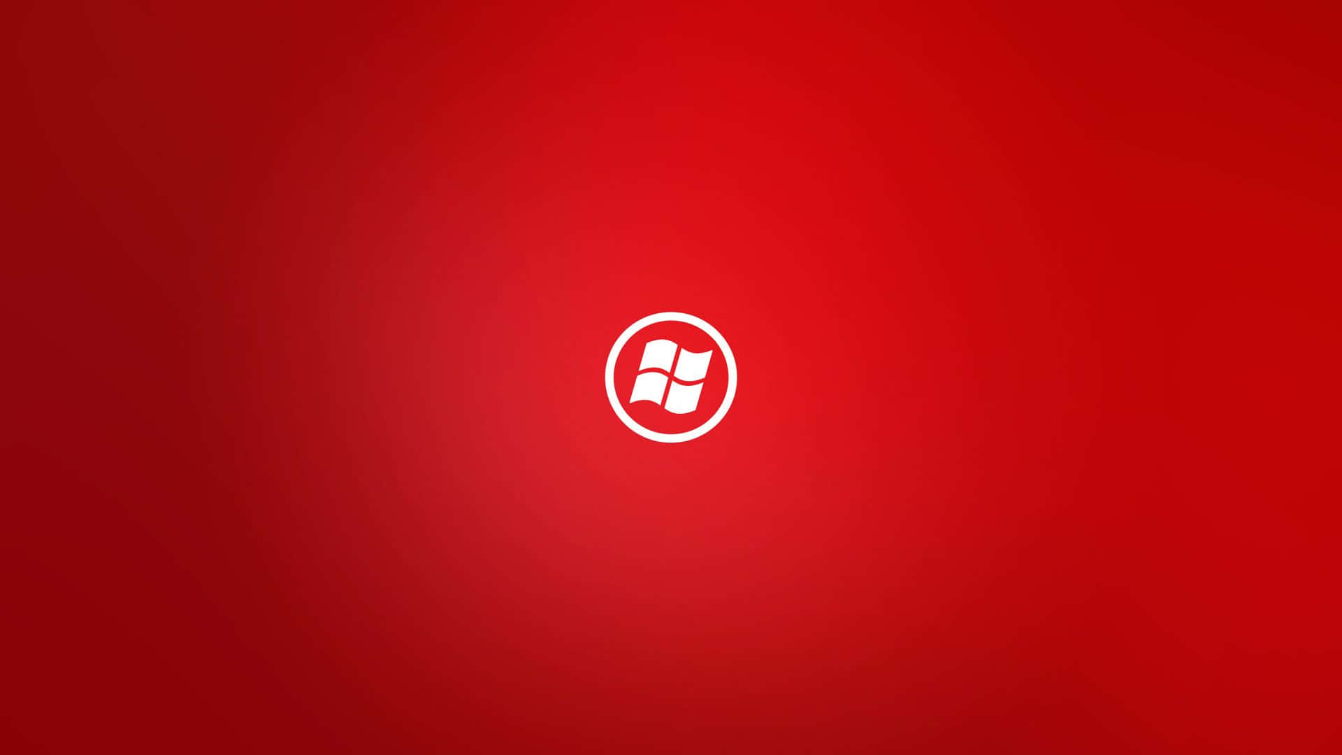 1920x1080 Red Windows Logo