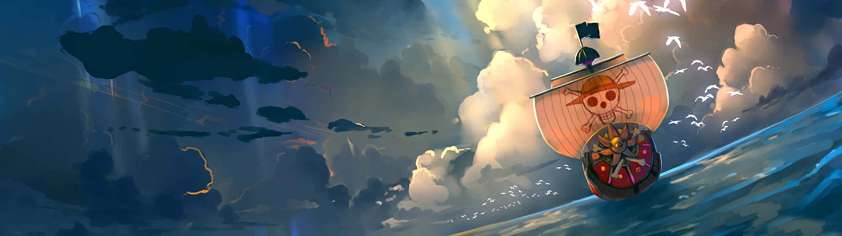 2732 X 768 Thousand Sunny One Piece