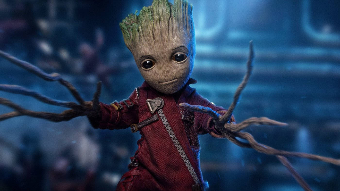 4k Guardians Of The Galaxy Baby Groot
