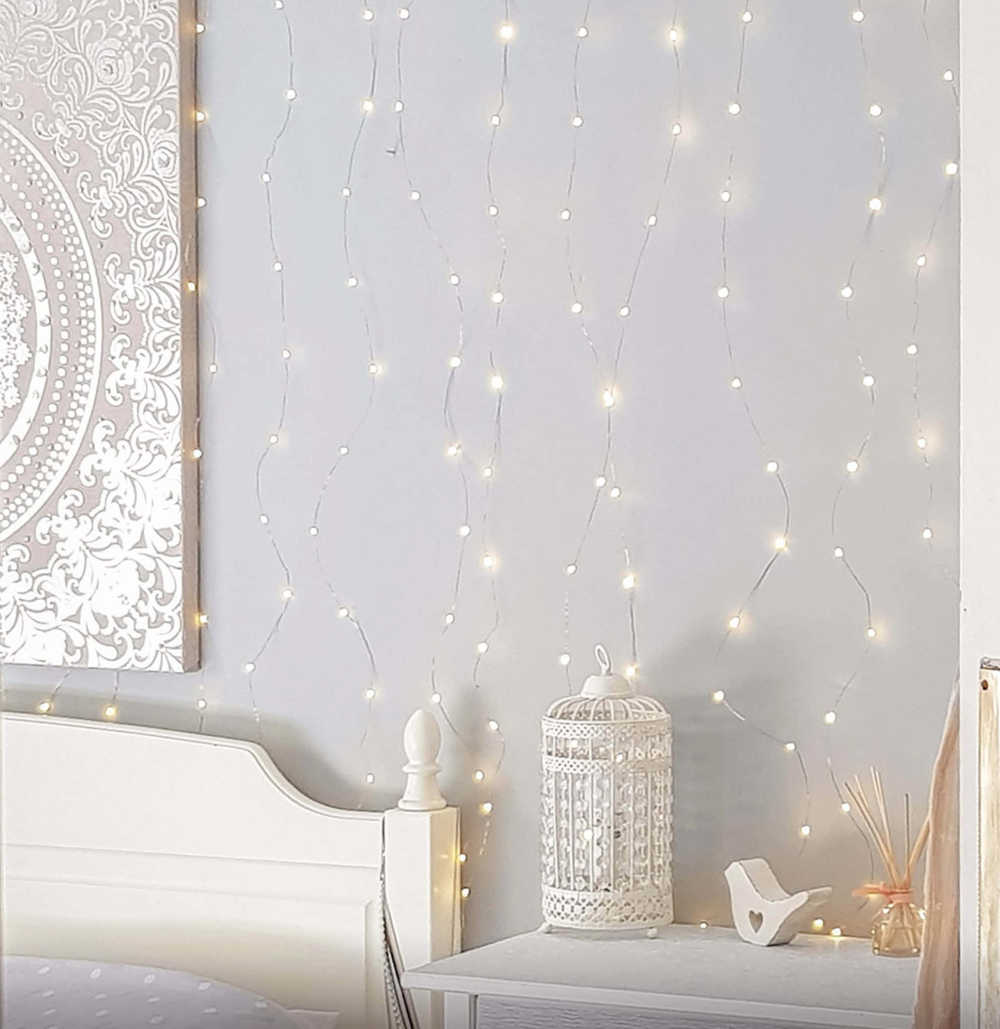 A Bedroom With A Bed And A Bedside Table