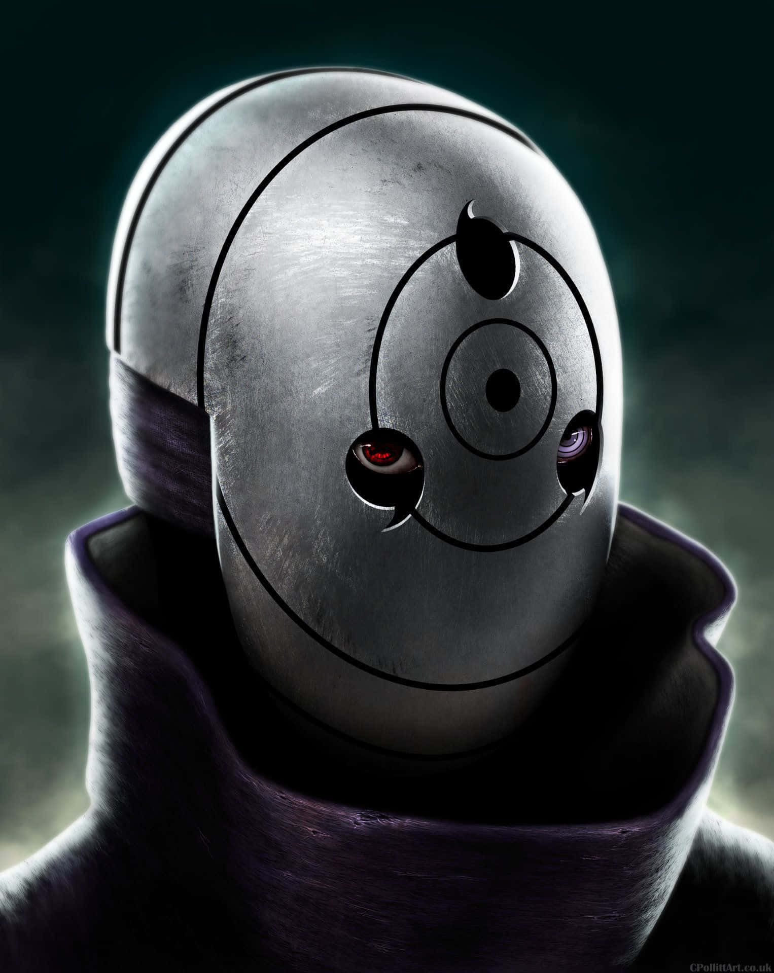 A Black And Silver Robot With A Red Eye