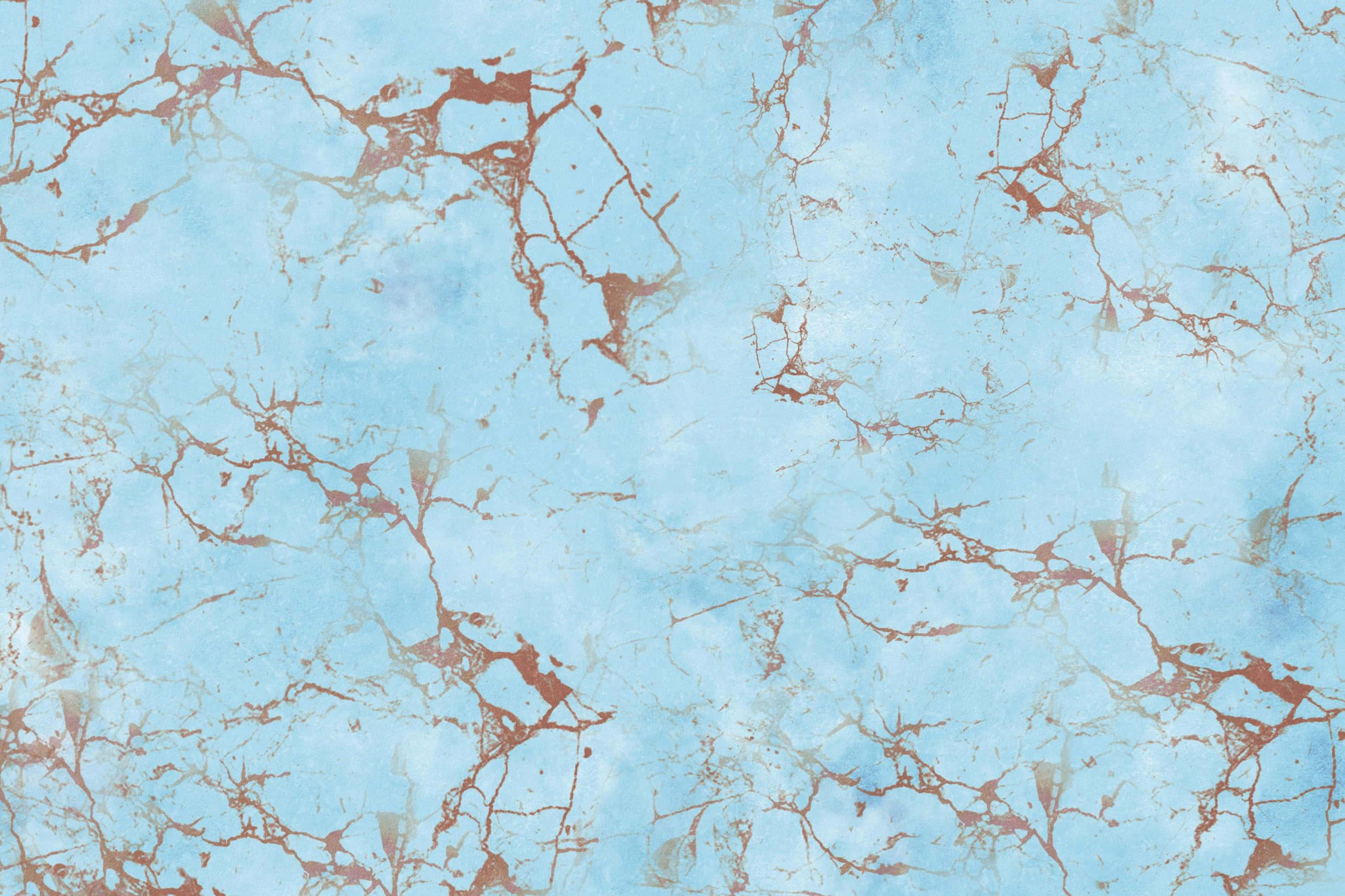 A Blue Marble Background With Brown And Blue Paint