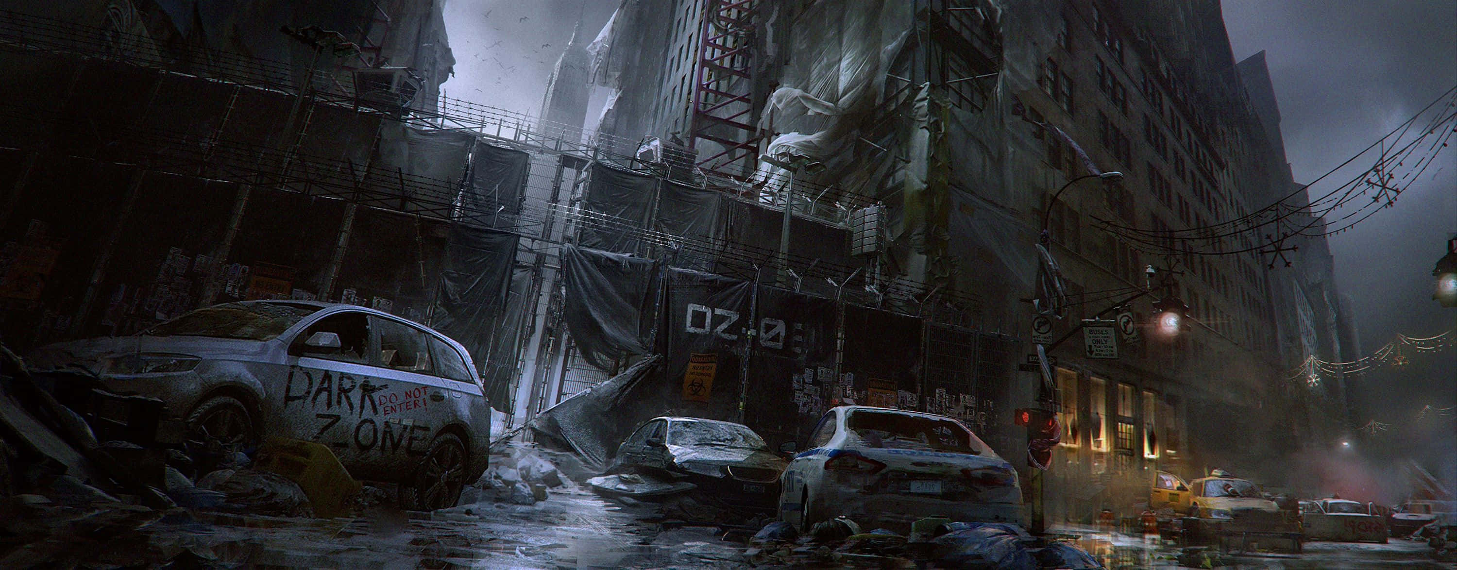 A City With Cars And A Lot Of Water