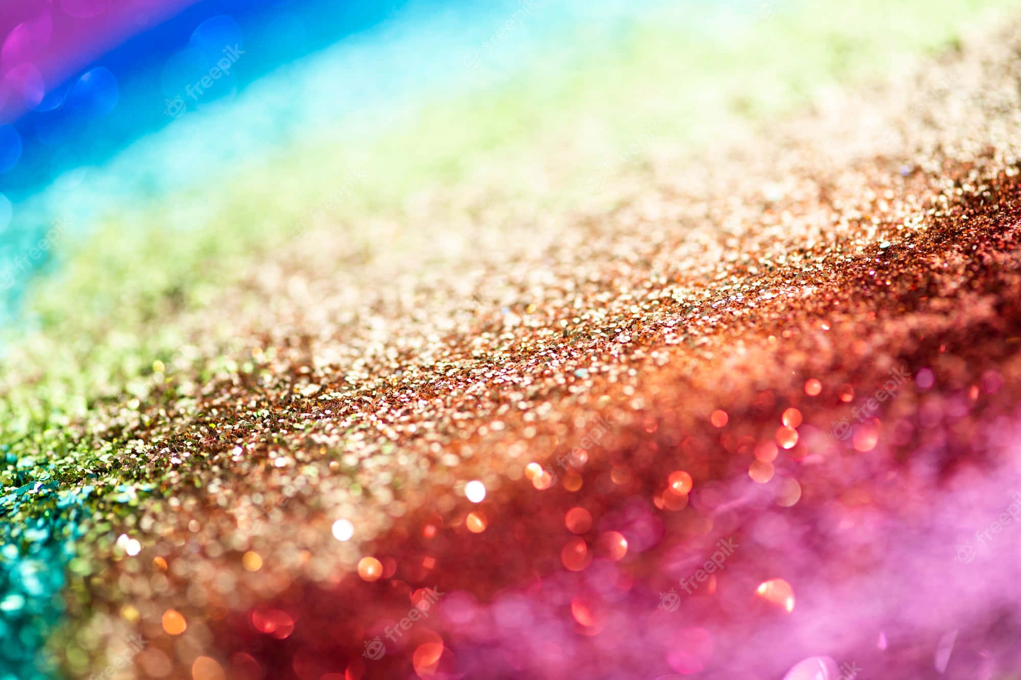 A Close Up Of A Colorful Glitter Background