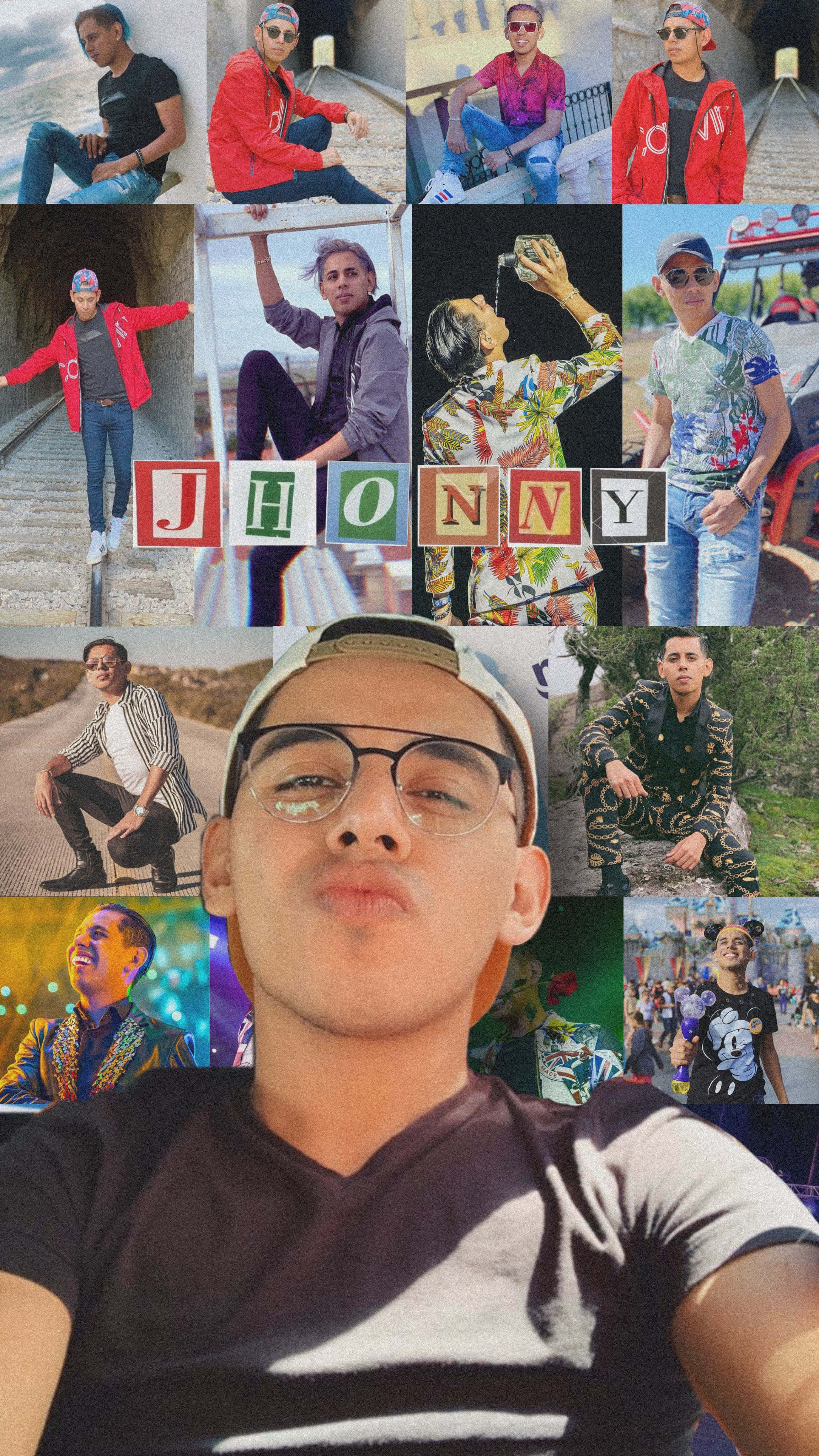 A Collage Of Photos Of A Man With Glasses