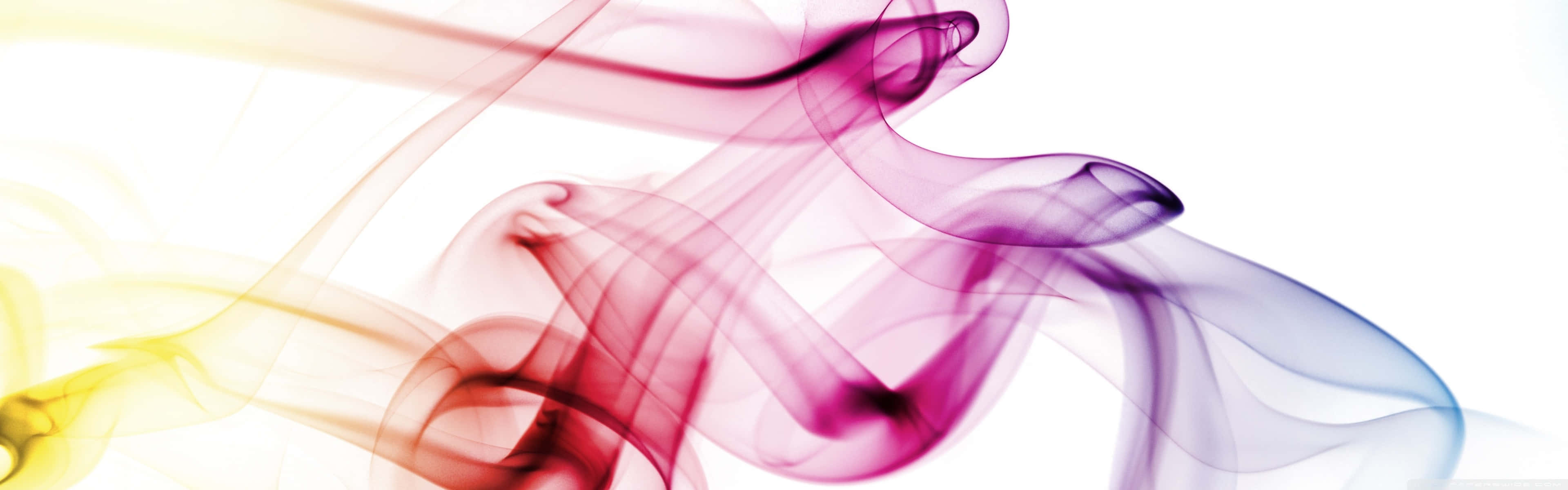 A Colorful Smoke Is Shown In A White Background