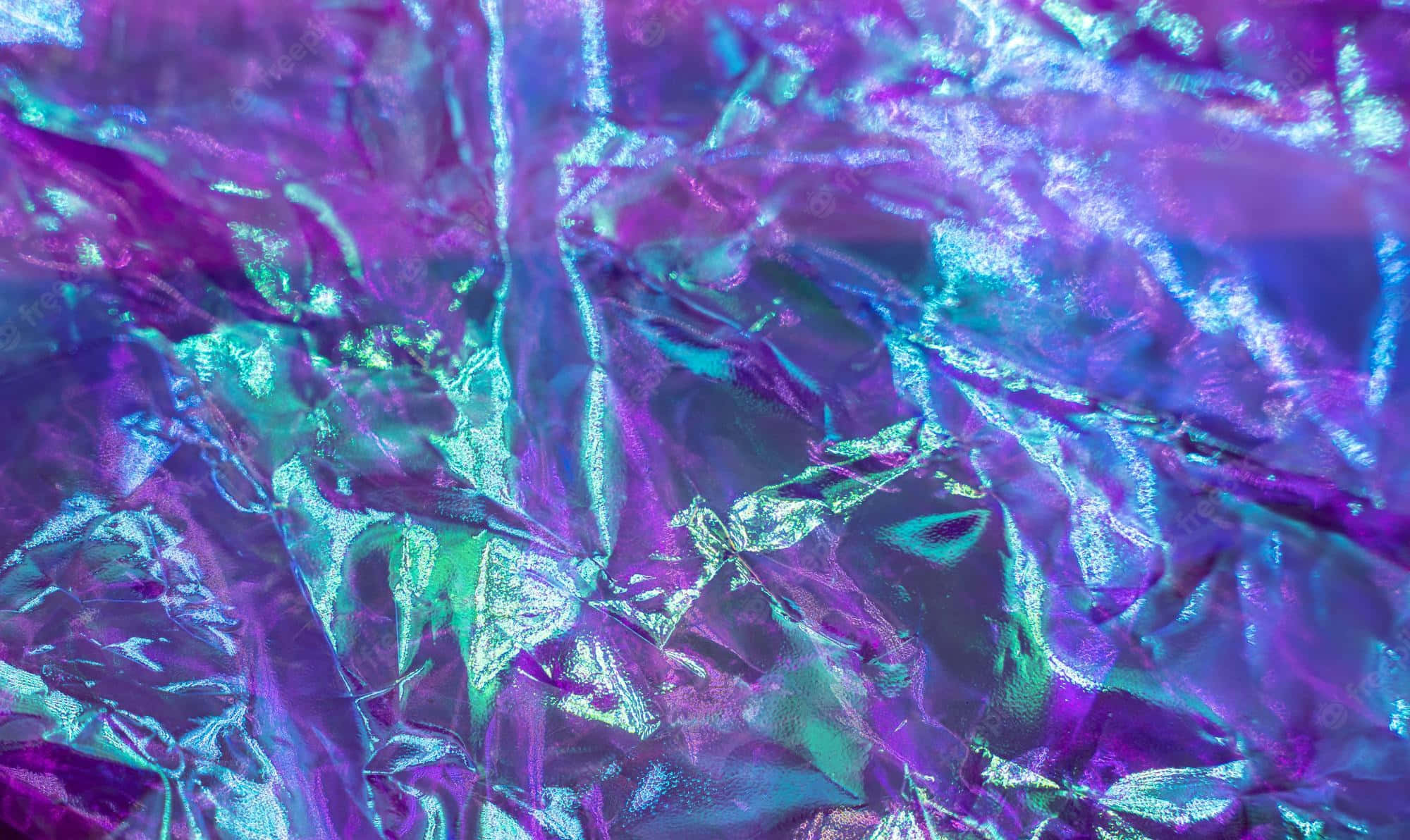 A Mix Of Neon Green And Purple Creating A Vibrant Abstract Design.