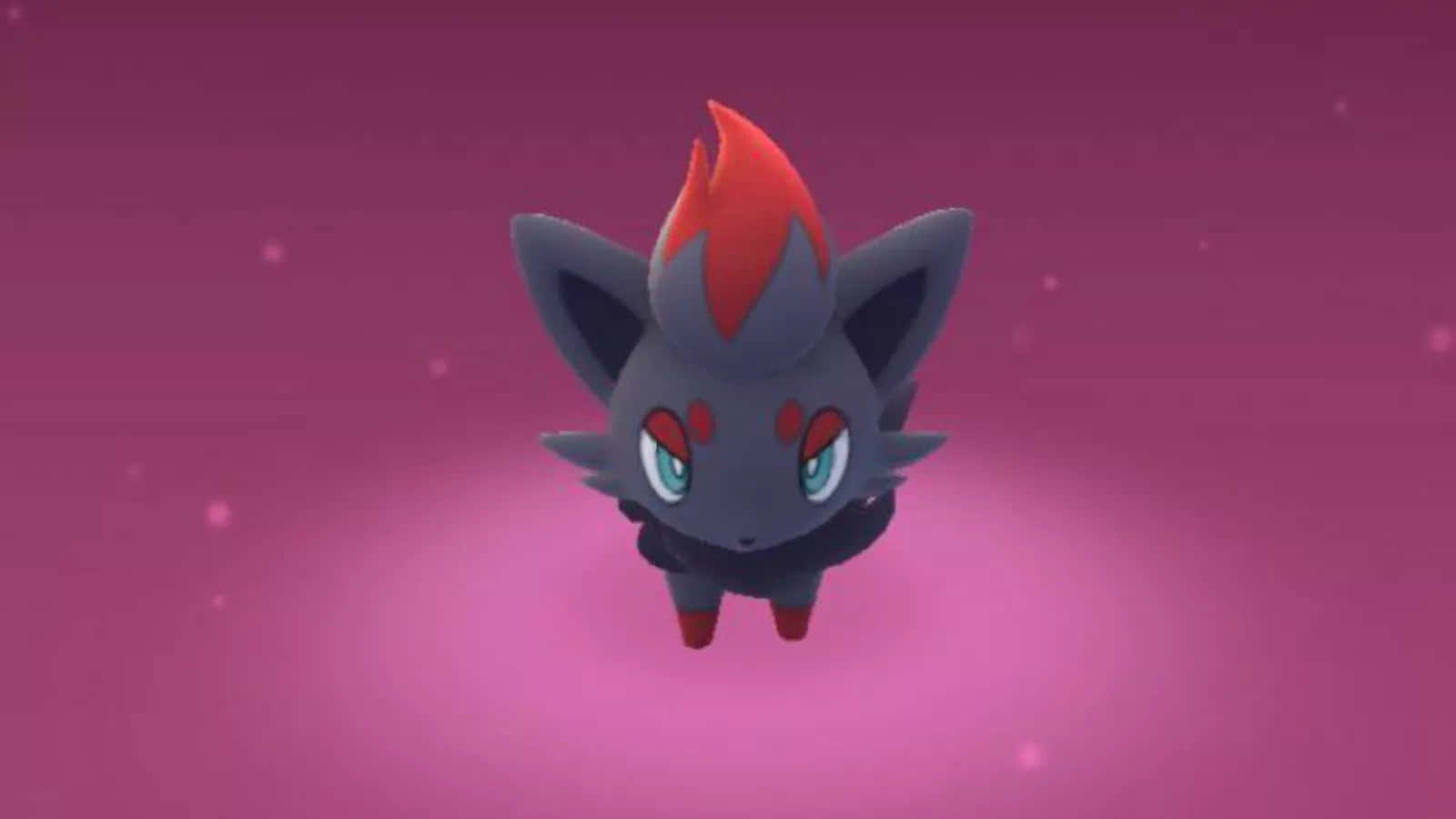 A Pokemon Character With A Red Nose And A Black Body