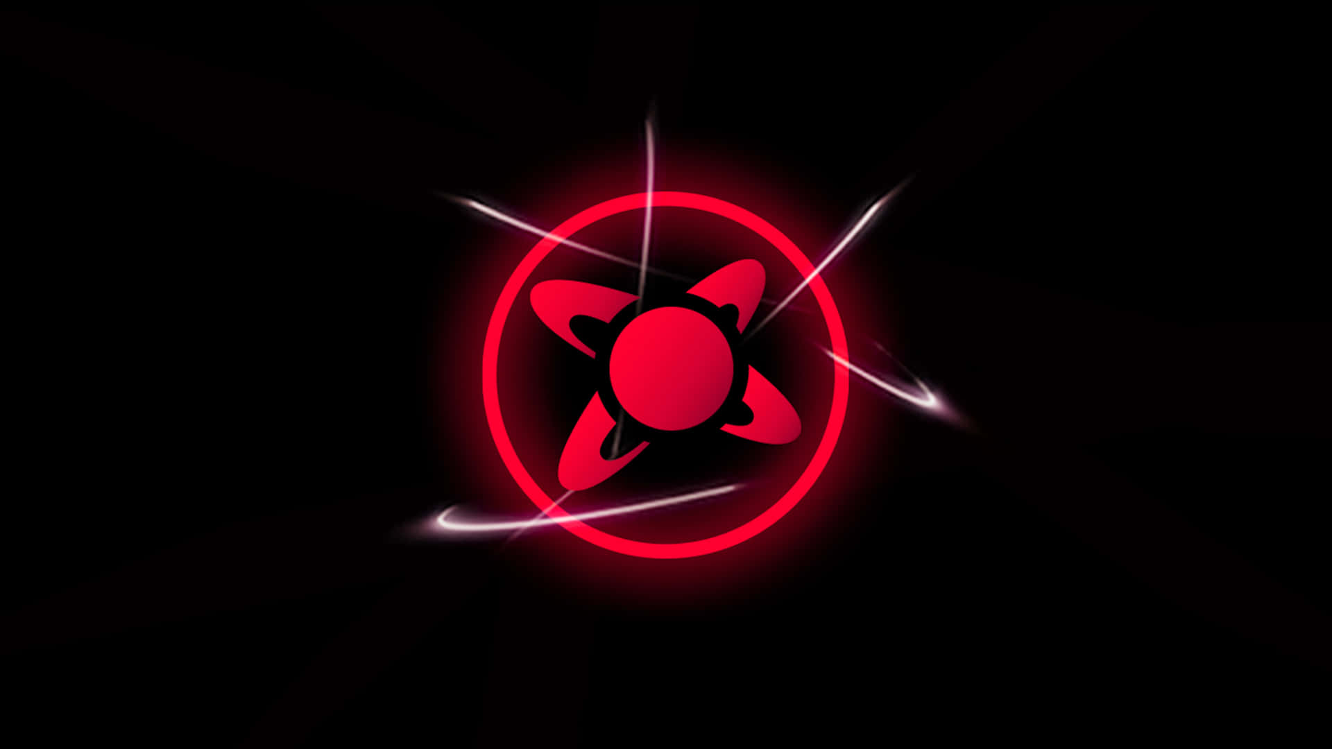 A Red And Black Logo With A Red Star
