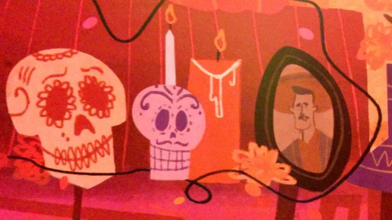A Room With A Lot Of Skulls And Candles
