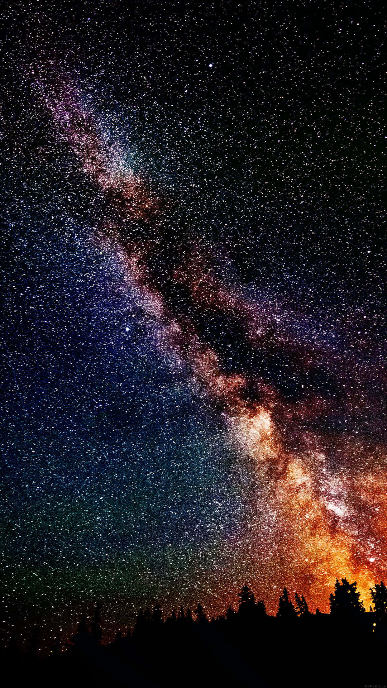 A Stunning Scenic View Of The Milky Way Filled With Stars