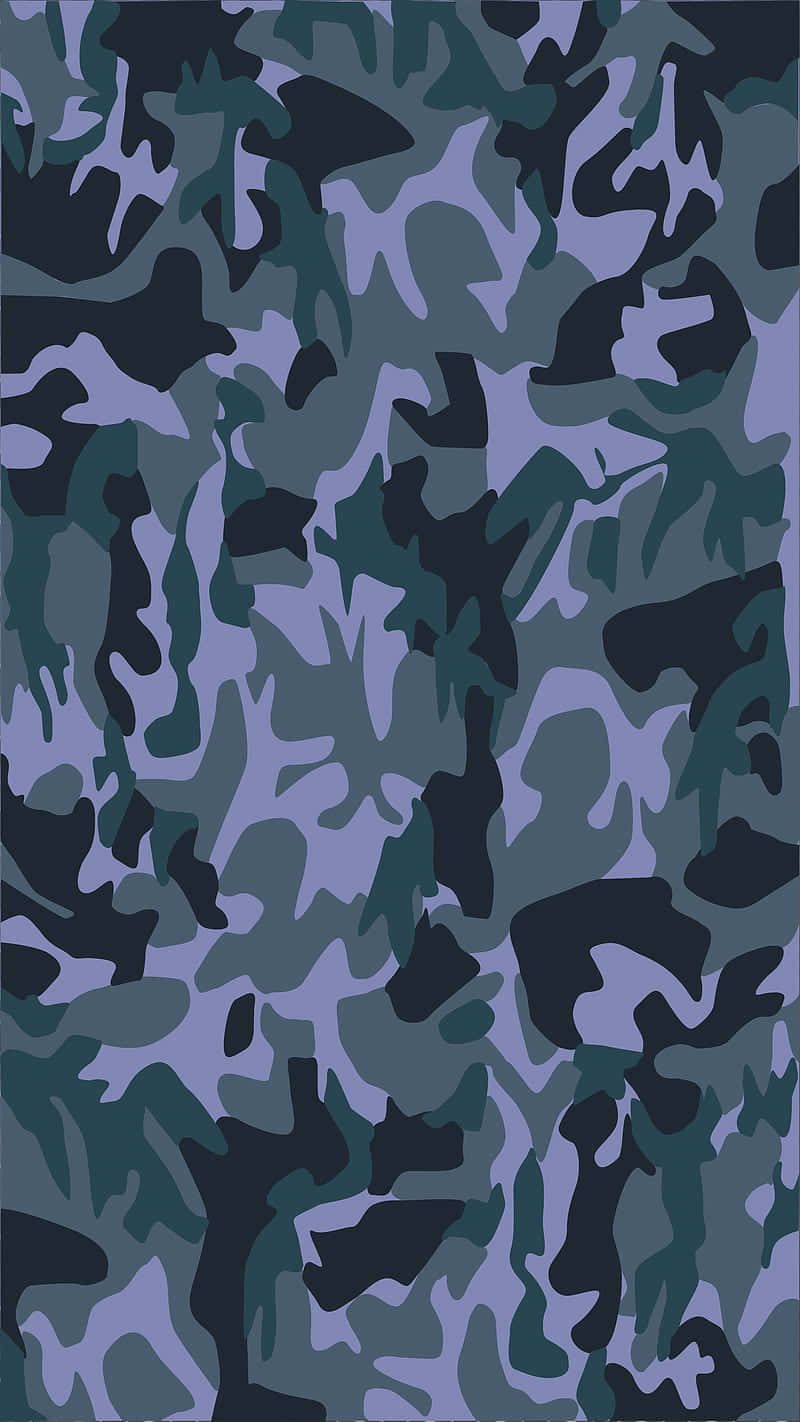 A Unique Blue Camouflage Print
