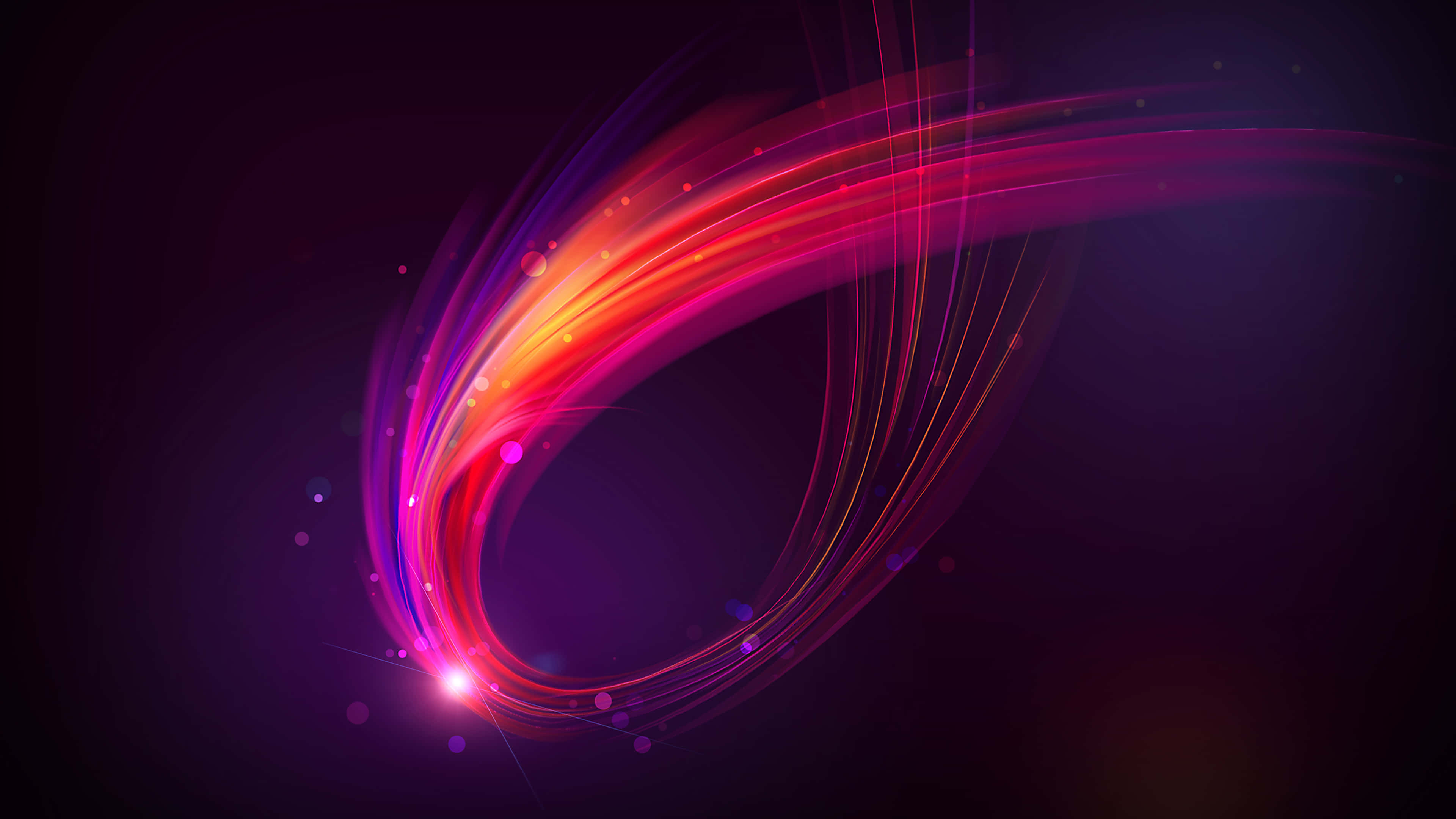 Abstract Background With A Colorful Wavy Line