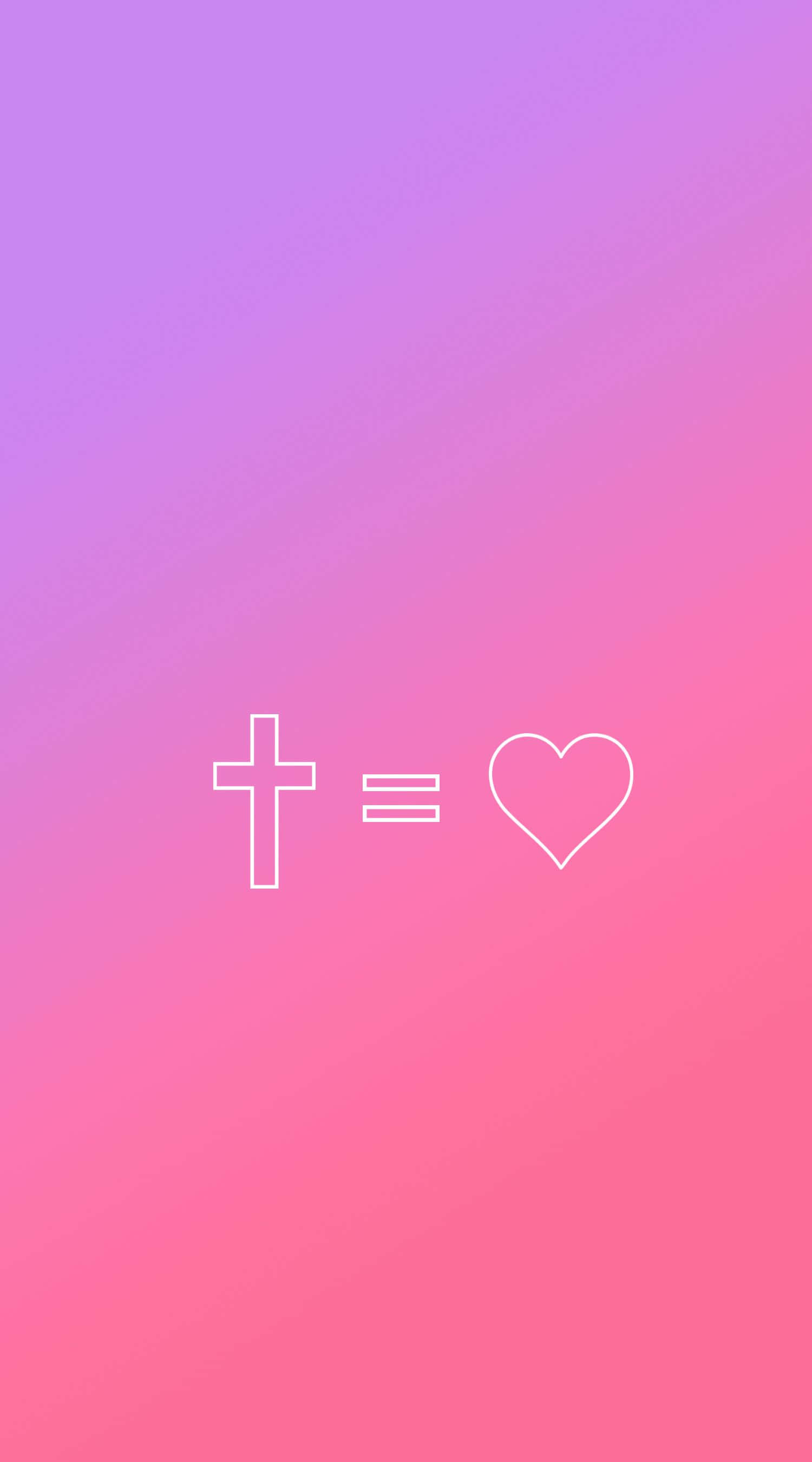 An Aesthetic Pink-hued Display Of Faith