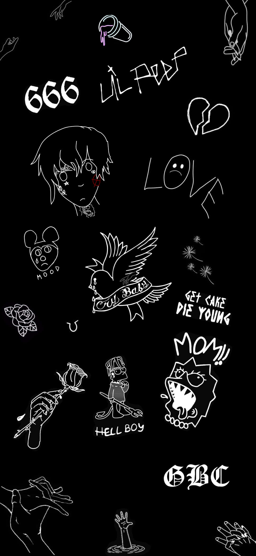 An Image Of The Iconic Lil Peep Logo