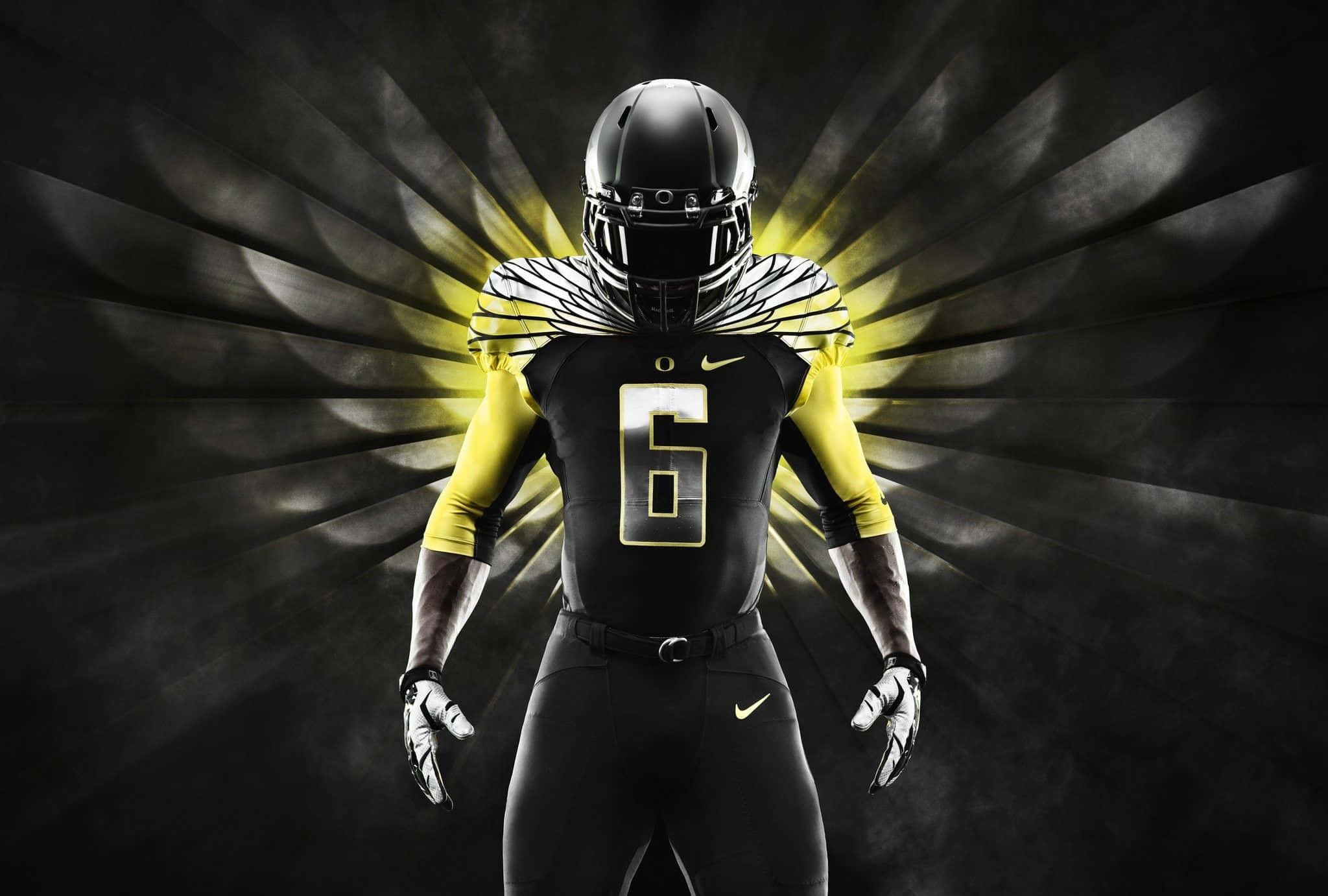 Awesome Nike Football Black Yellow Uniform