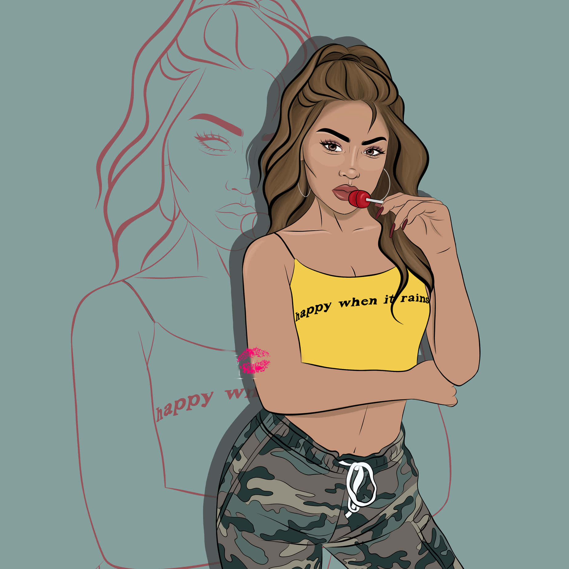 Baddie Girl Making Her Own Way