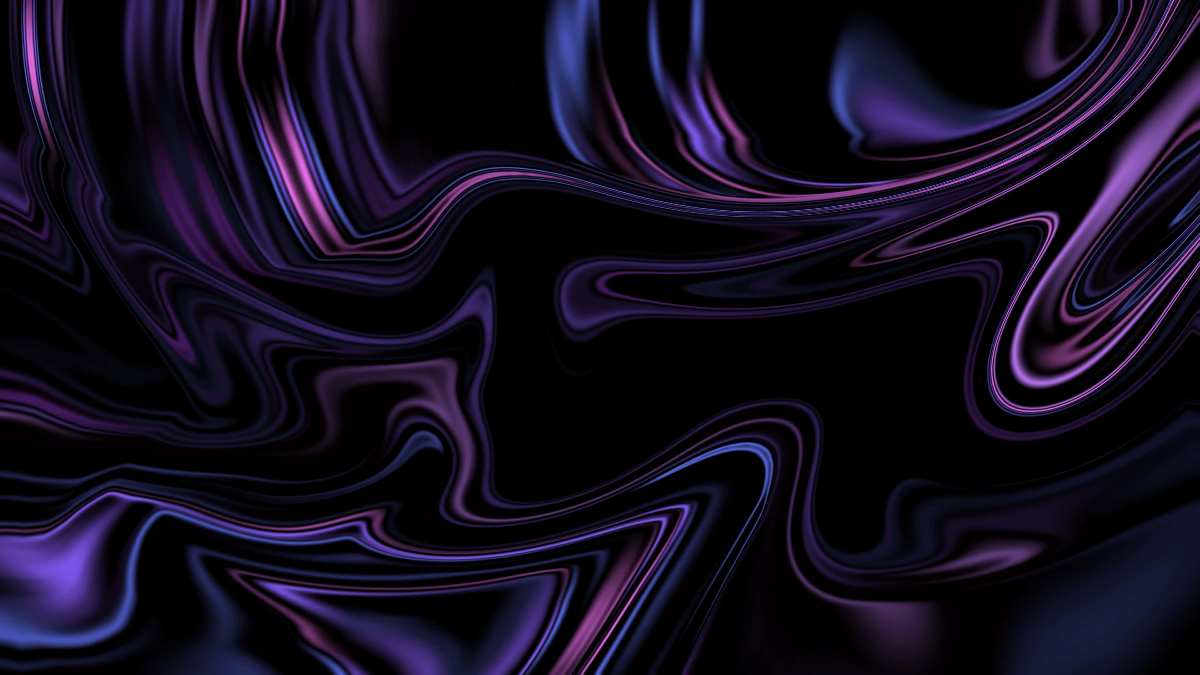 Blue And Purple Painting With A Spiral Pattern