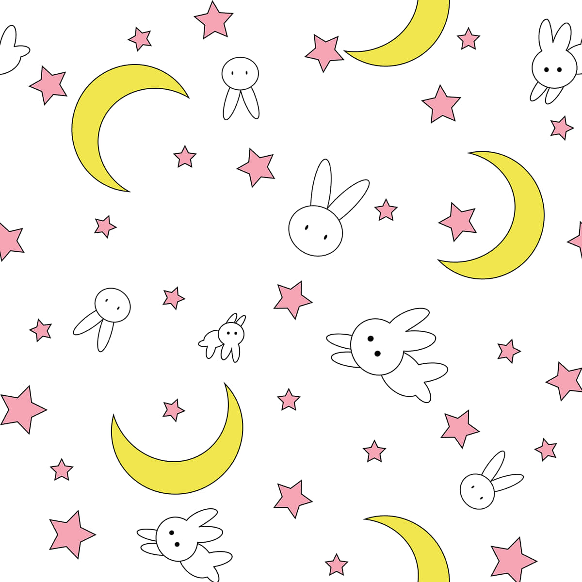 Bunny Star Sailor Moon Pattern