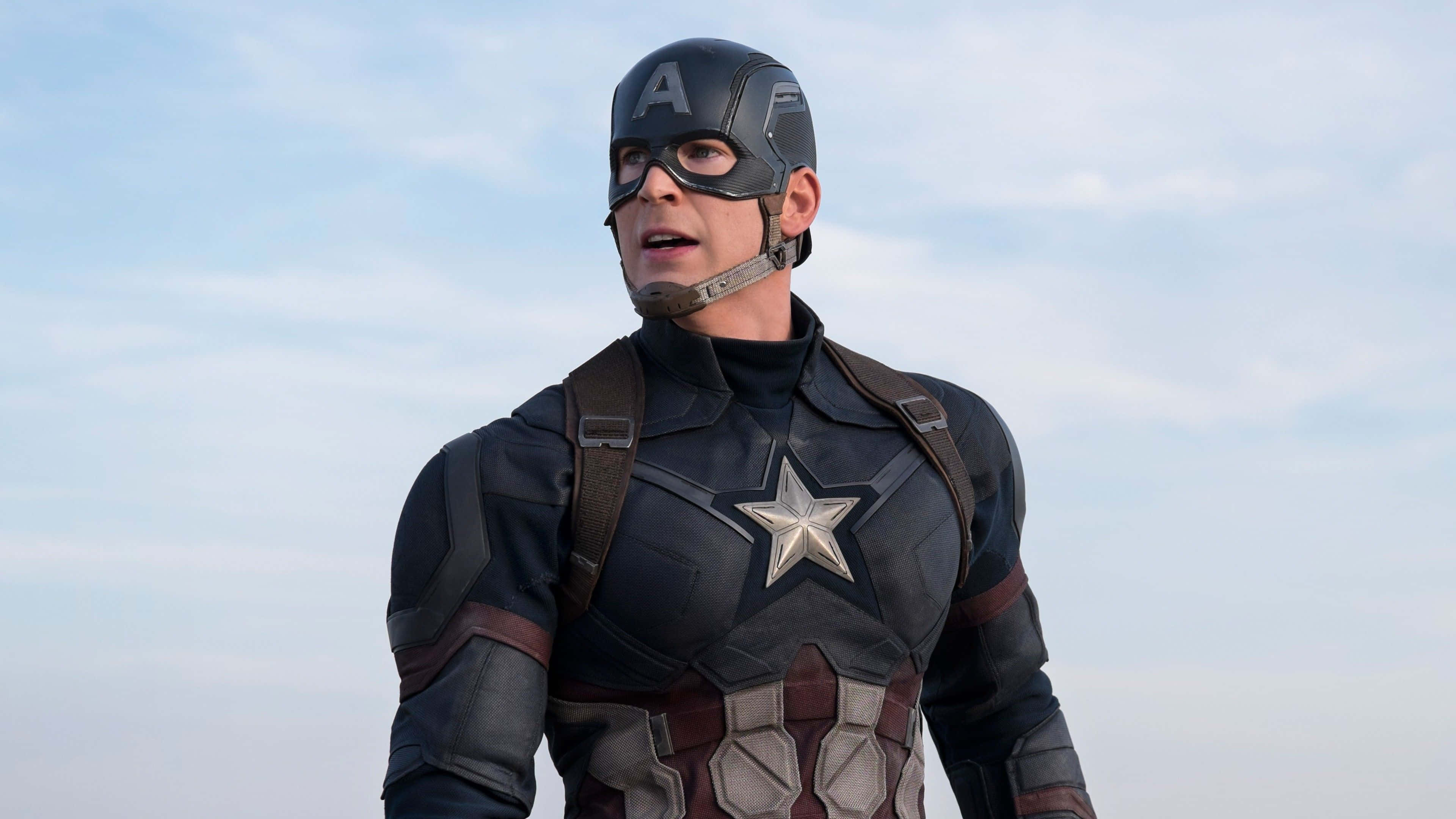 Captain America In Action Pose