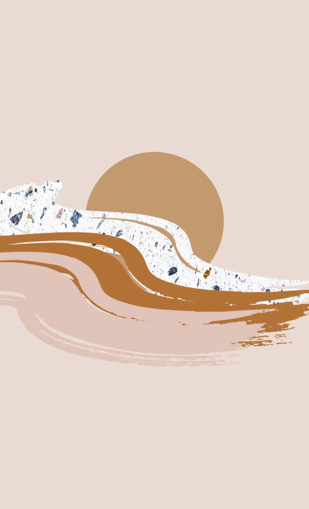 Caption: Boho Pastel Aesthetic Wallpaper