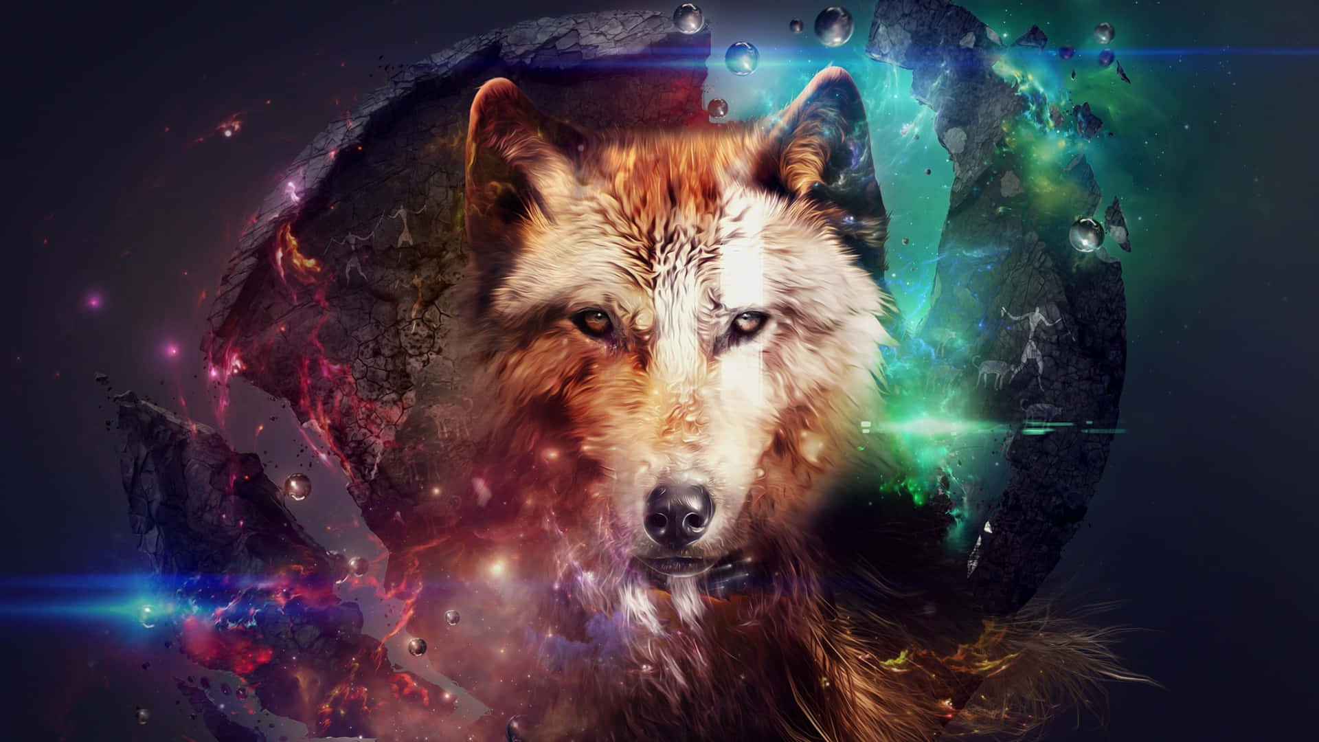 Cosmic_ Wolf_ Spirit_ Artwork