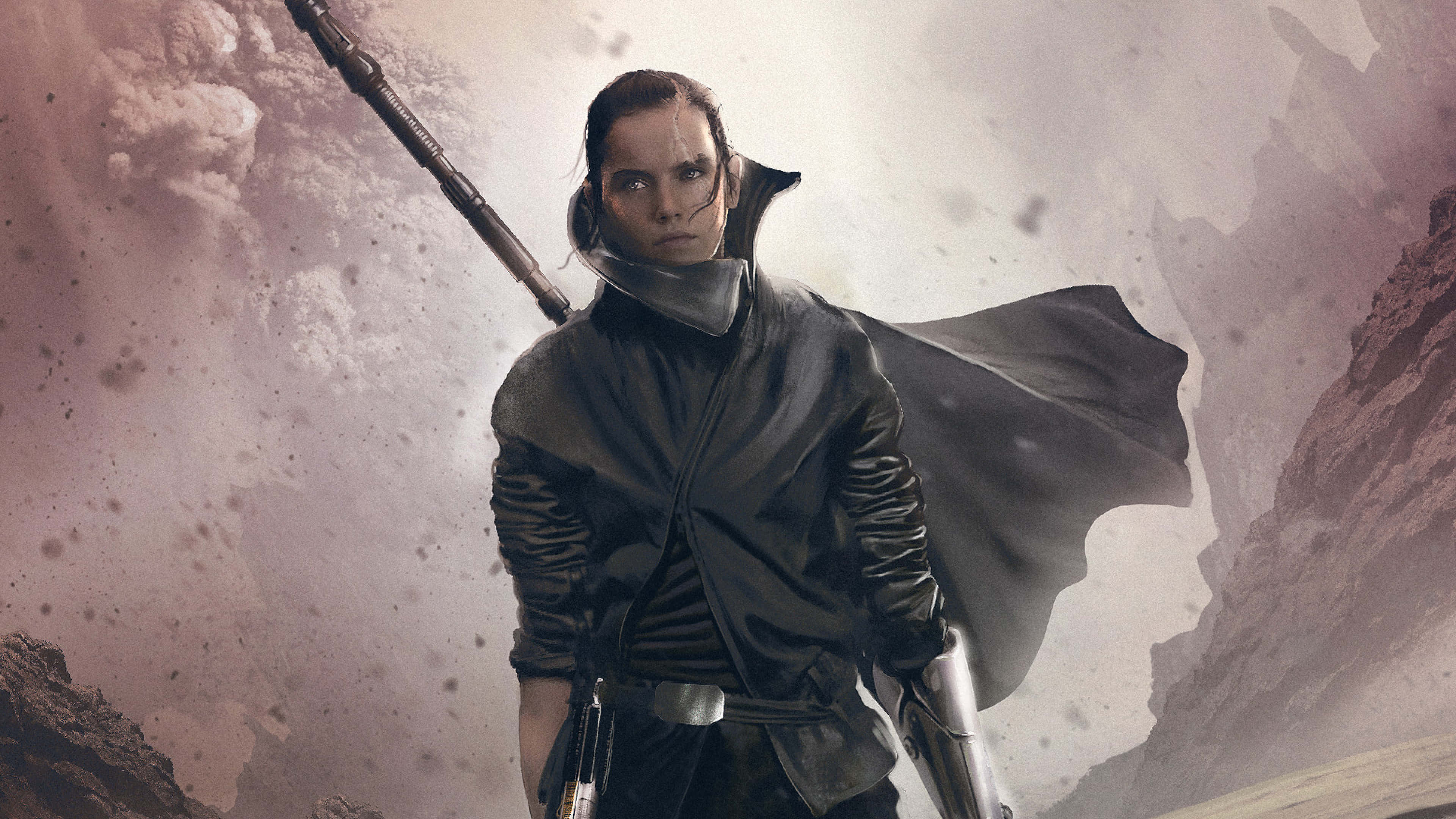 Daisy Ridley As Rey From Star Wars: The Rise Of Skywalker.