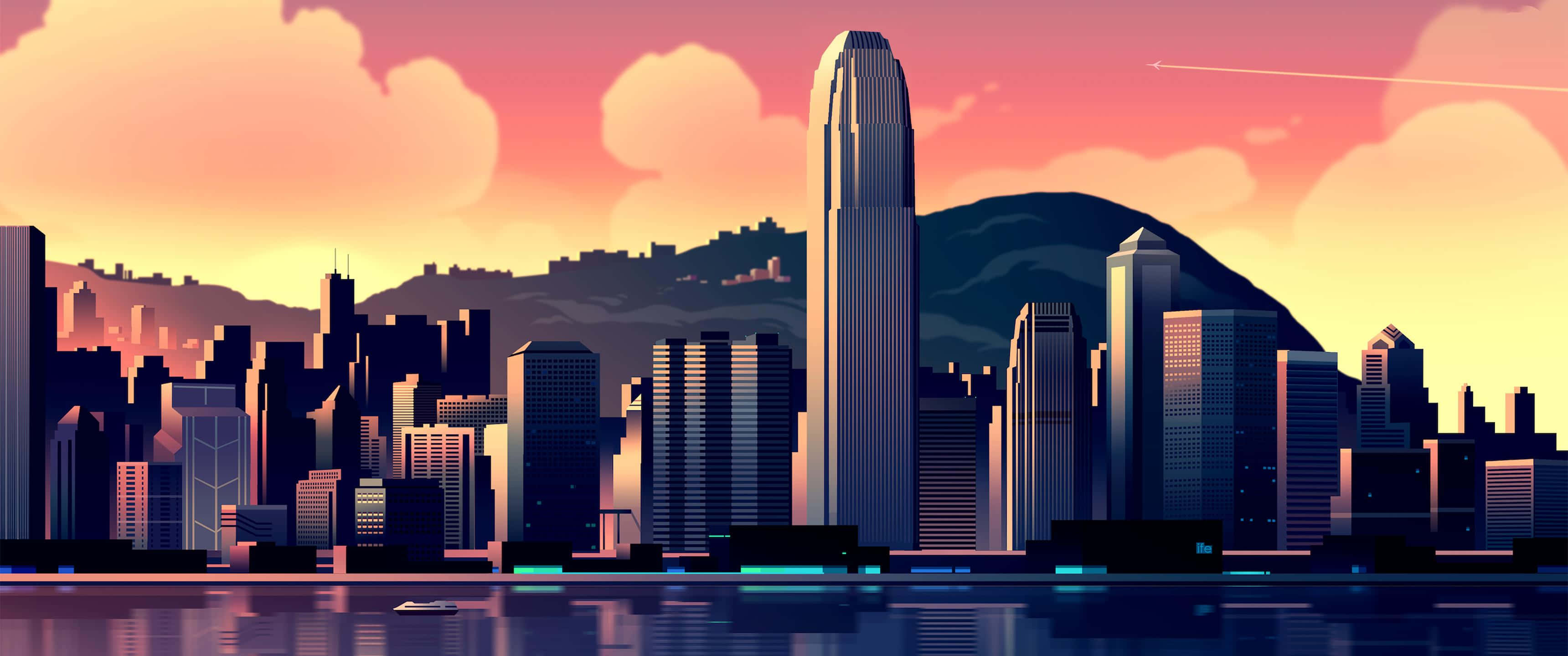 Dave2d Hongkong Skyline