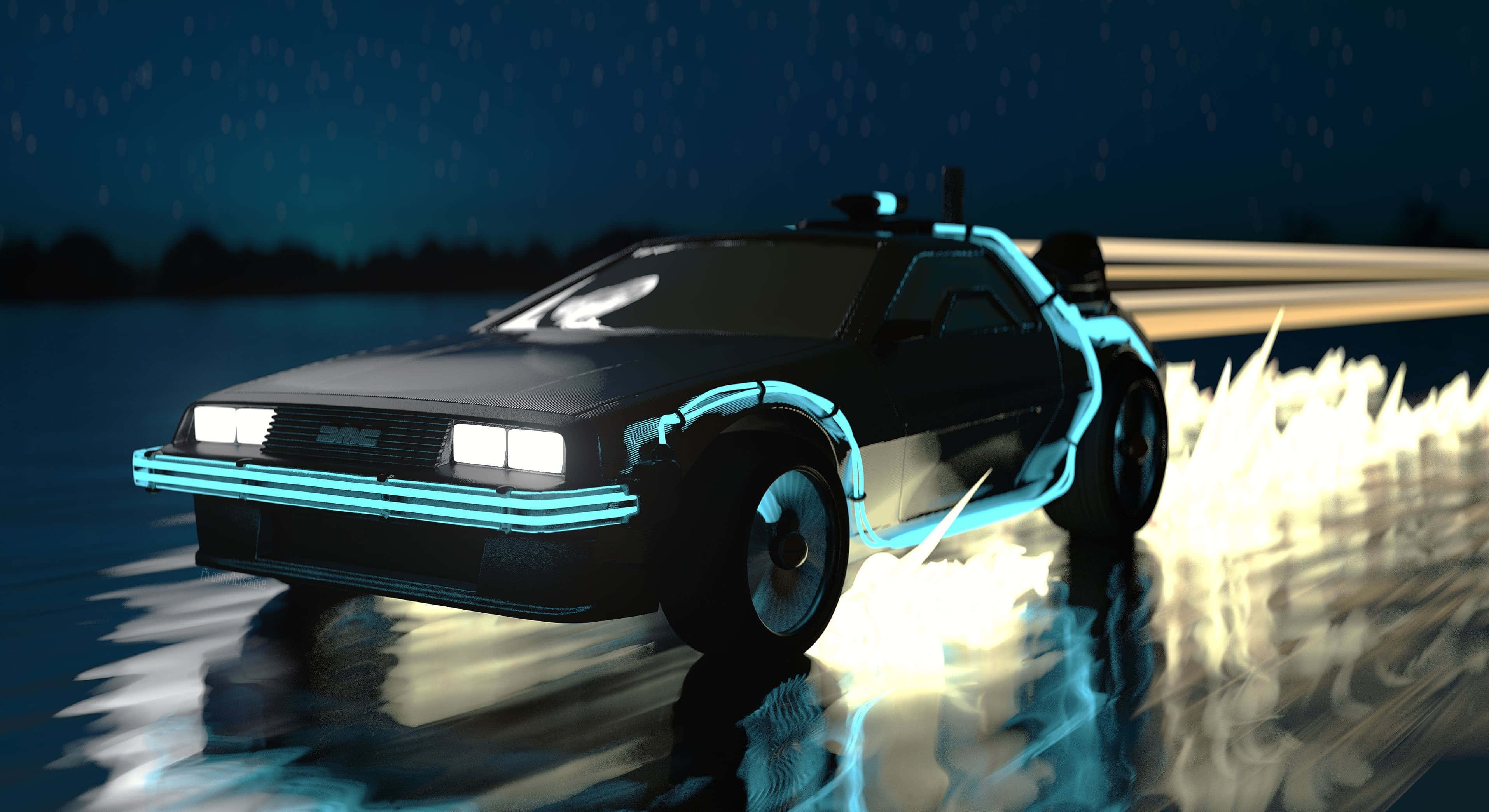 Delorean 4k 3830 X 2090