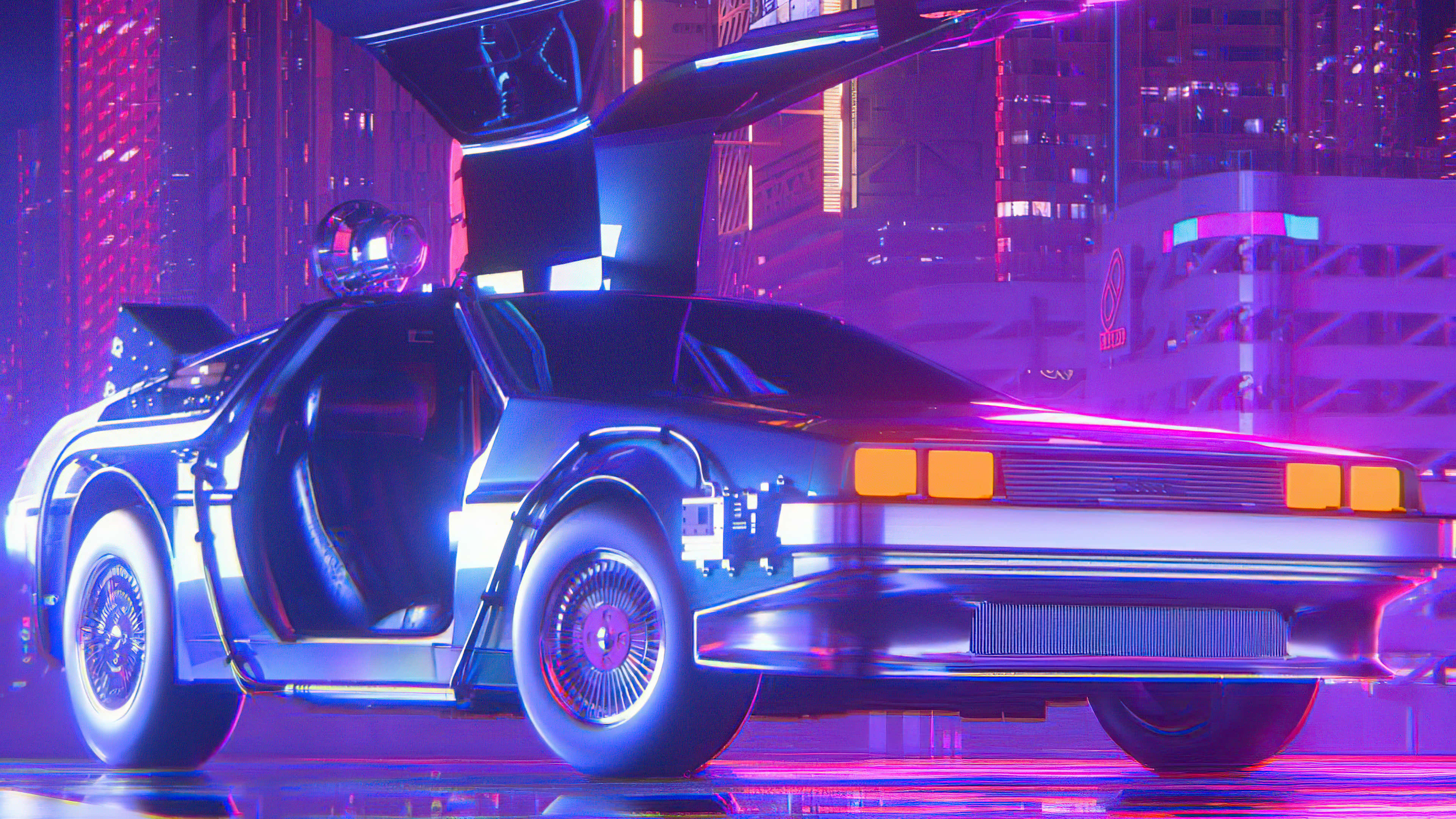 Delorean 4k 3840 X 2160
