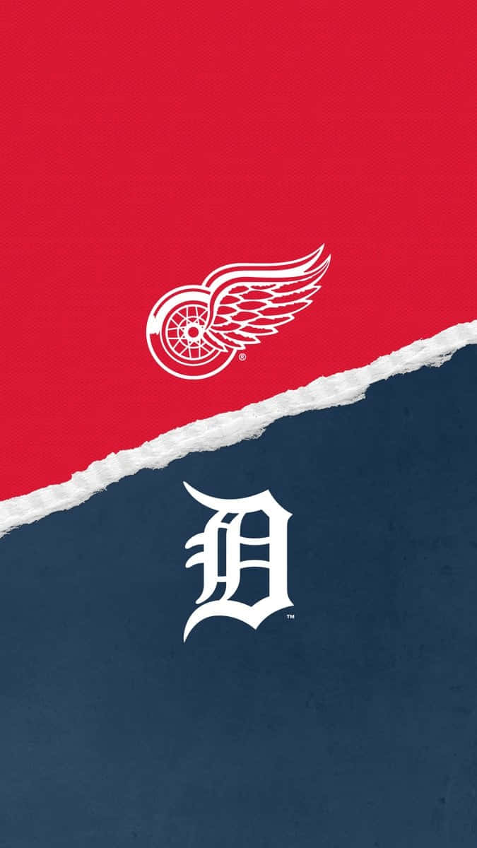 Detroit Tigers Logo Below The Detroit Red Wings Logo