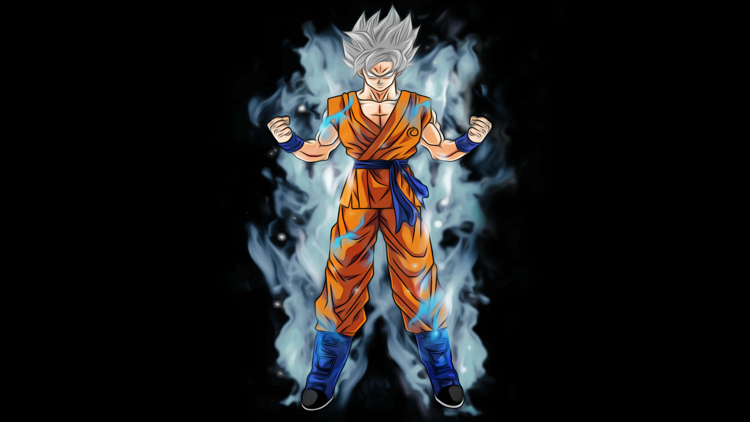 Dragon Ball Z Super Saiyan Smoke-surrounded Goku
