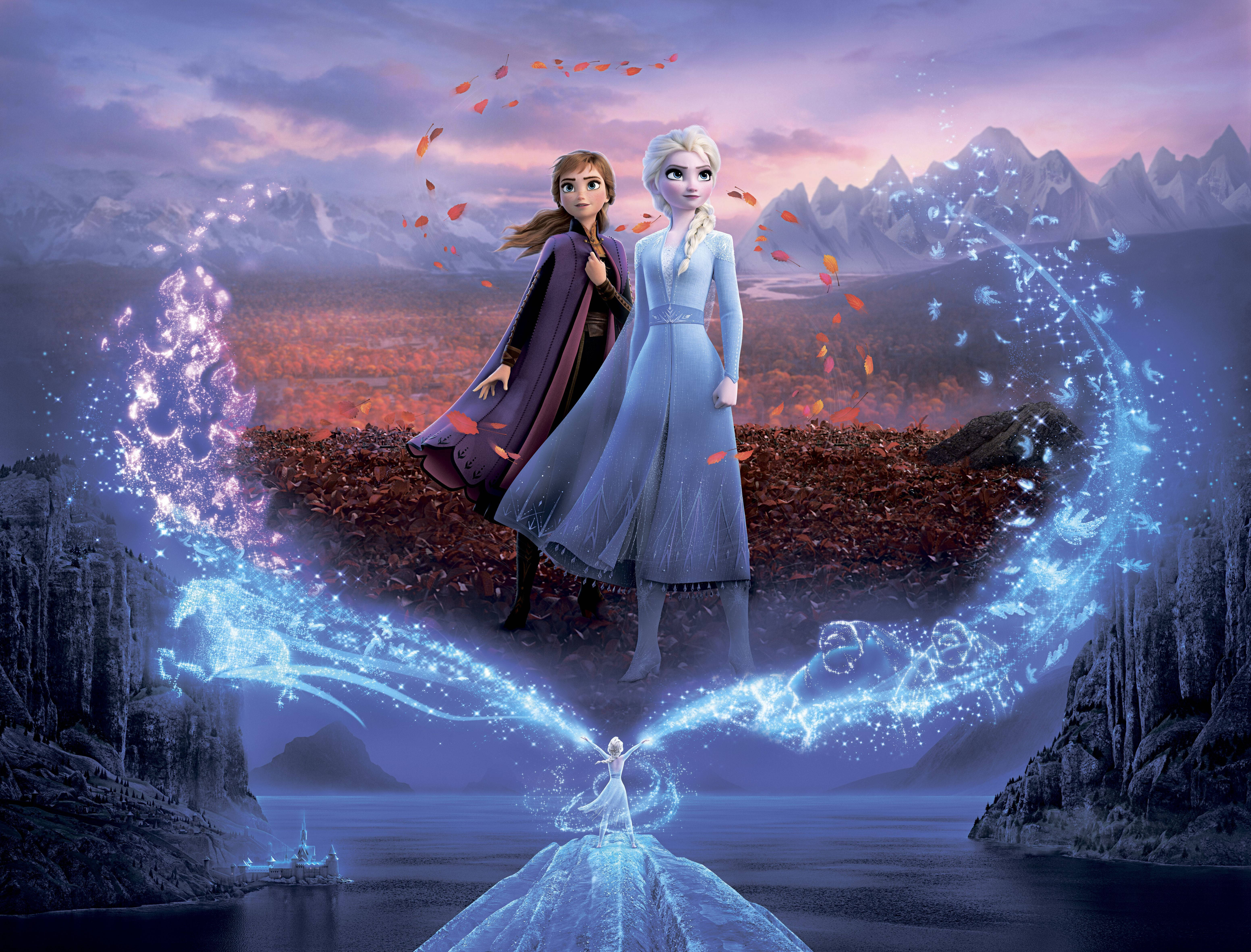 Download free Elsa And Anna In Enchanted Forest Wallpaper - MrWallpaper.com