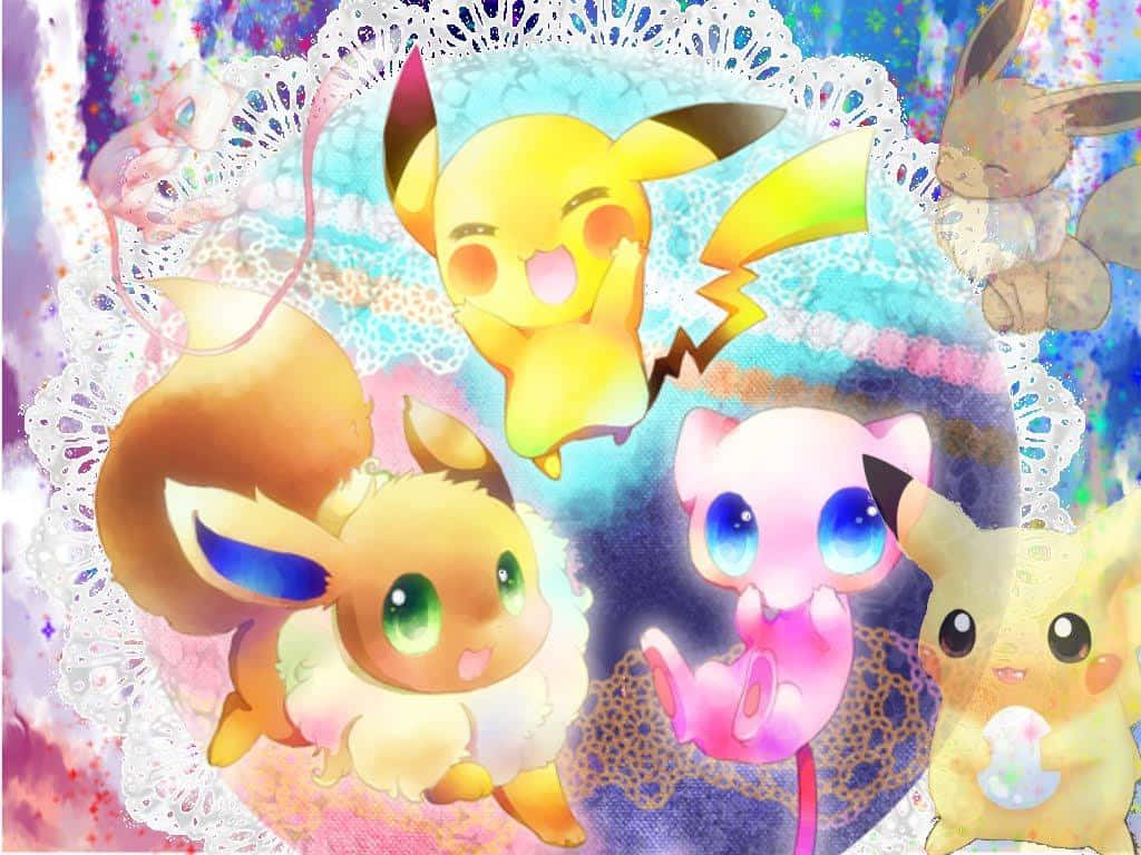 Enjoy The Friendship With Pikachu And Eevee!