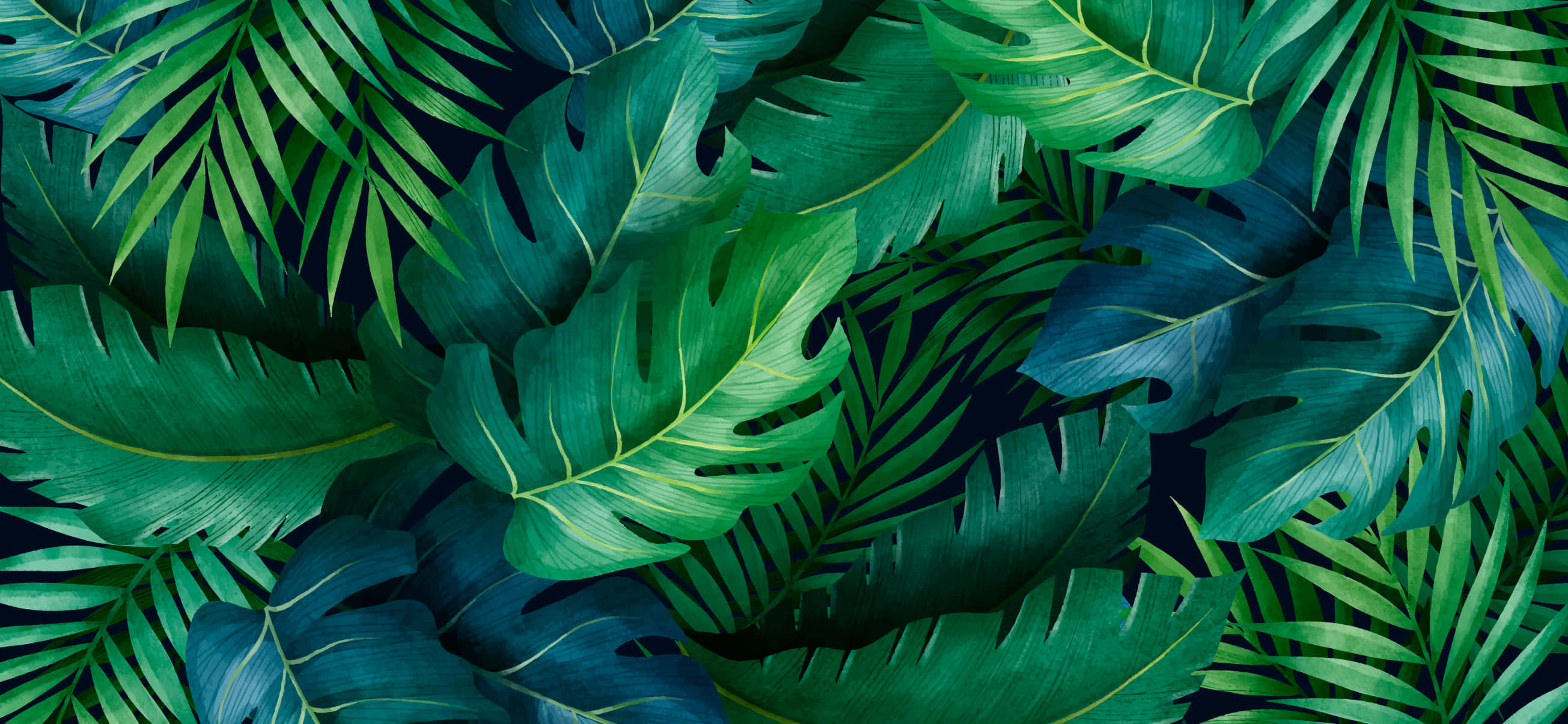 Enjoy The Lush Beauty Of Tropical Leaves