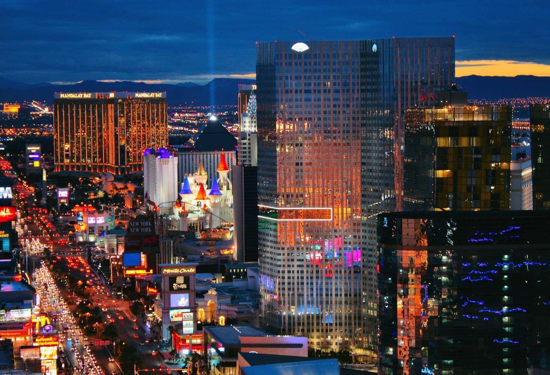 Enjoy The Neon Glow Of Las Vegas.