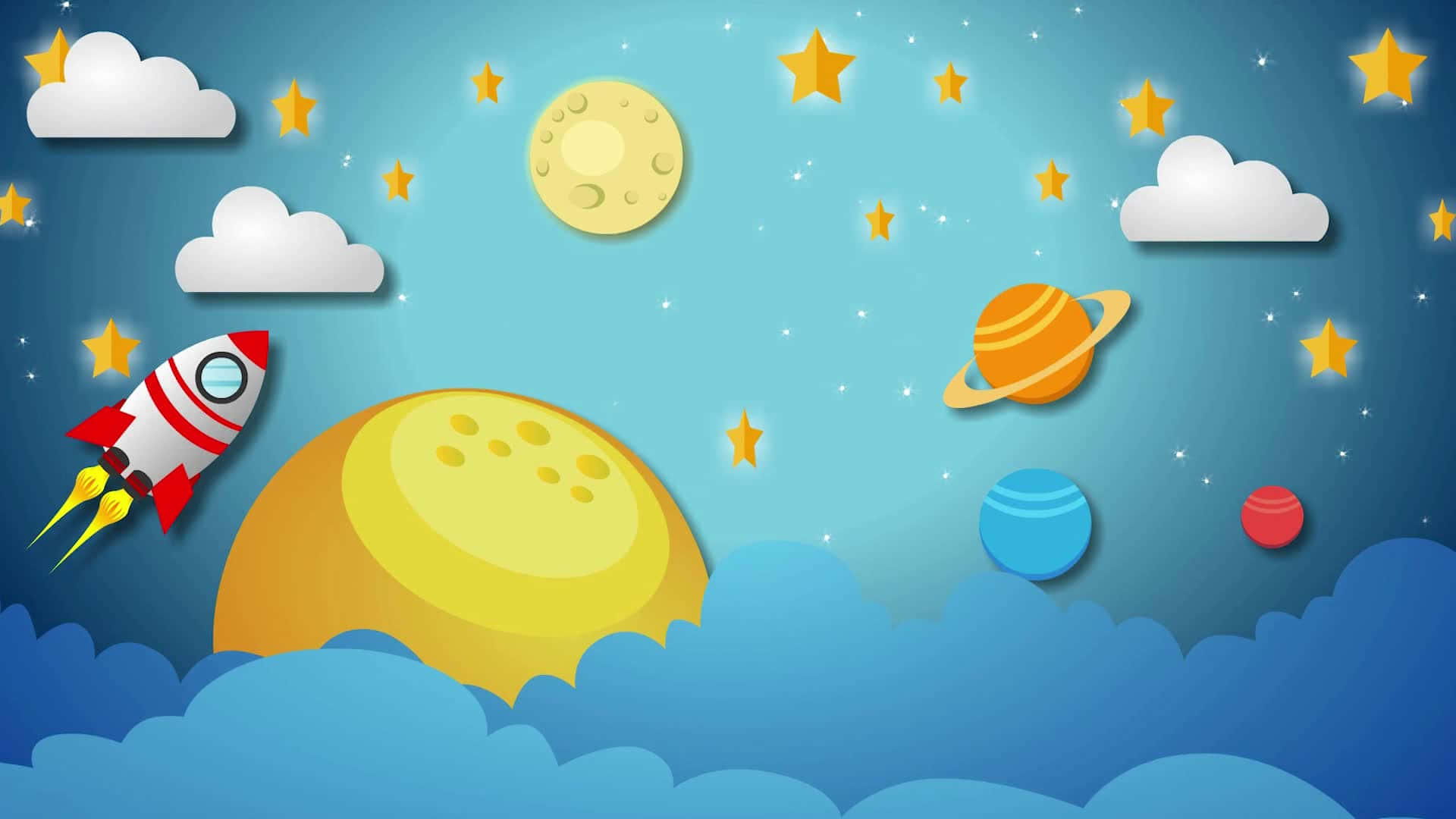 Explore The Wonders Of Cartoon Space